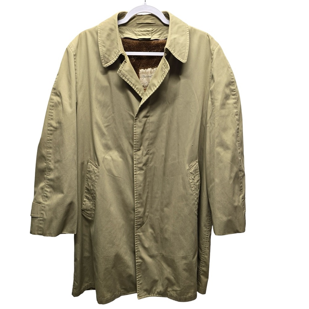 London Fog Maincoats Pile‎ Lined Trench Coat Tan Men’s Vintage Outerwear